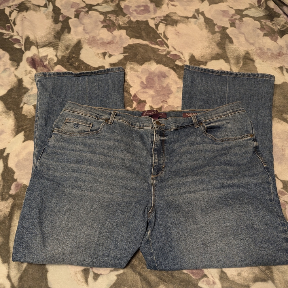 Gloria Vanderbilt Straight Leg Blue Jeans